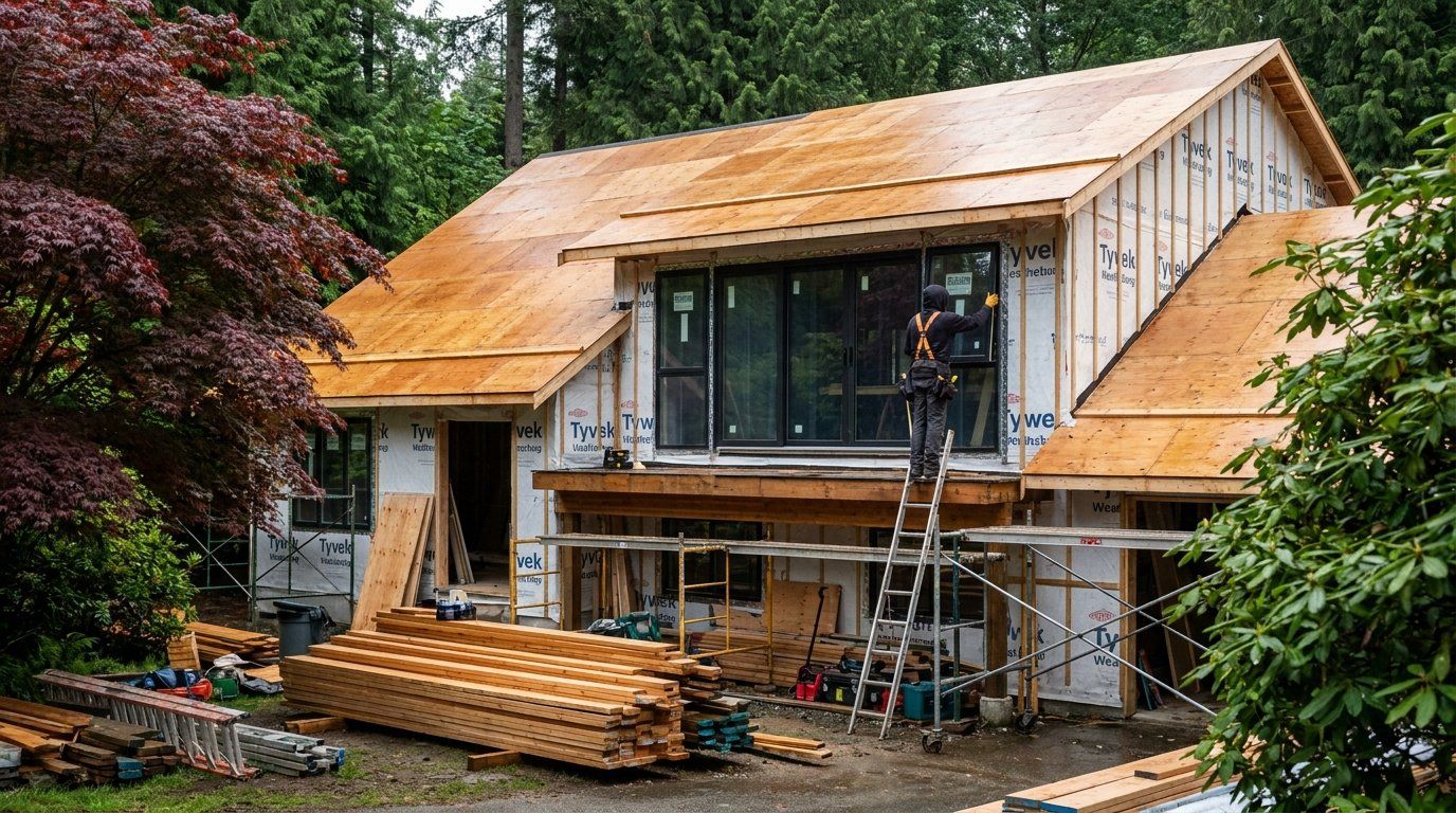 BC residential construction site